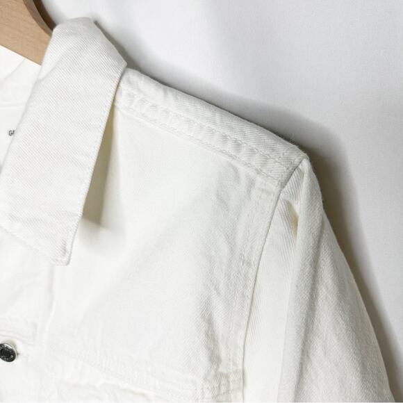 GRLFRND Renata White Denim Romper in Size XS - Picture 4 of 7